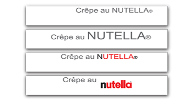 Use of Logo Nutella