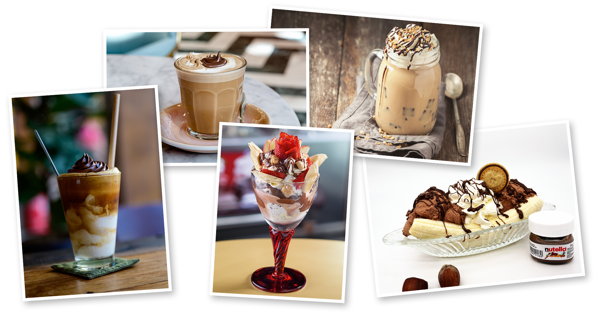 Inspirationen für Eiskreationen mit nutella