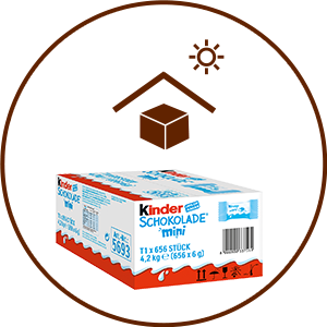 kinder Schokolade minis® - Lagerung 