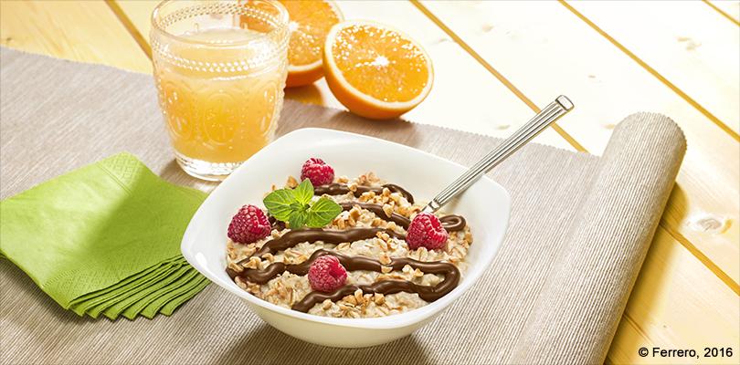 COPOS DE AVENA CON NUTELLA <sup>®</sup> Y FRUTA