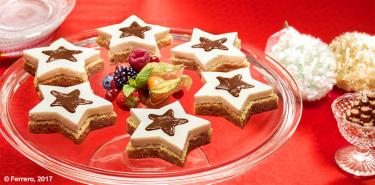 ESTRELLAS DE TARTA DE QUESO CON NUTELLA®