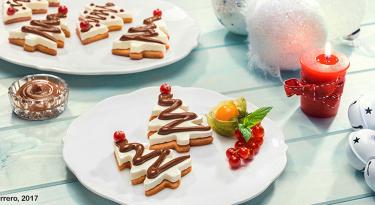 ÁRBOL DE NAVIDAD DE PANNACOTTA CON NUTELLA
