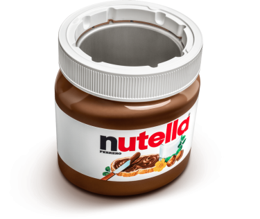 Inserte el bote de Nutella® 3 kg