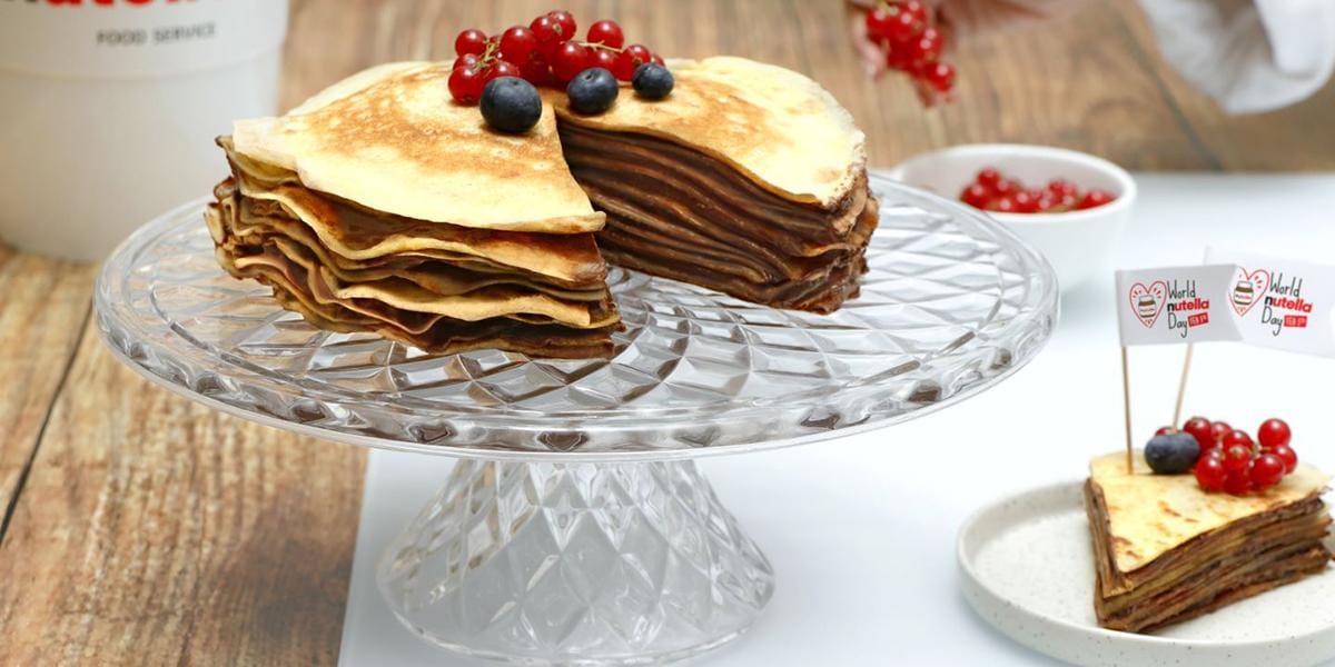 Gâteau de crêpes au Nutella® | FerreroFoodService France Gâteau de crêpes au Nutella® | FerreroFoodService France