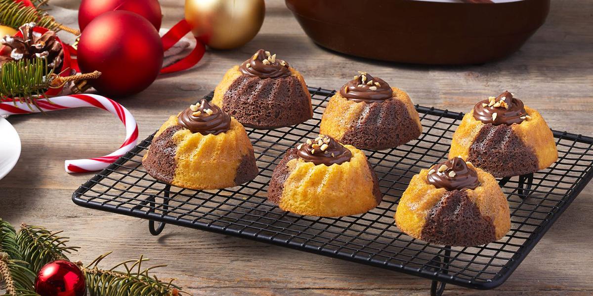Mini-cakes marbrés au Nutella® | FerreroFoodService France Mini-cakes marbrés au Nutella® | FerreroFoodService France