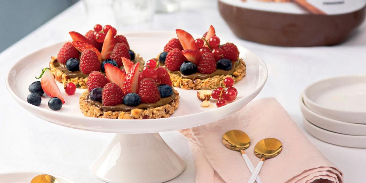 Tartelette aux fruits et avoine au Nutella® | FerreroFoodService France Tartelette aux fruits et avoine au Nutella® | FerreroFoodService France