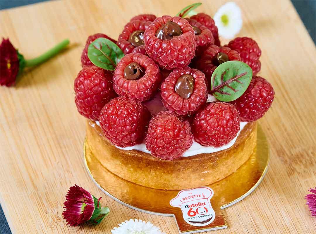 Tarte framboise au Nutella®