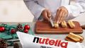 Nutella Christmas éclair with coffee ganache