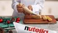 Nutella Christmas éclair with coffee ganache	