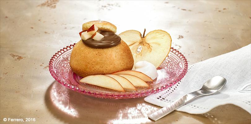 YOGURT POUND CAKE WITH NUTELLA AND APPLES®