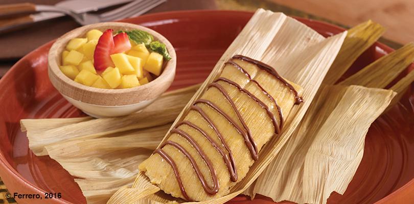 SWEET CORN TAMALES WITH NUTELLA®