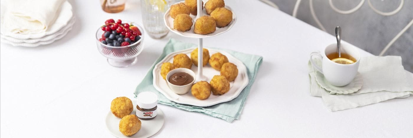 Buñuelos with Nutella Buñuelos with Nutella