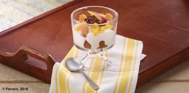 CHURRO PARFAIT WITH FRUIT SALSA AND NUTELLA®