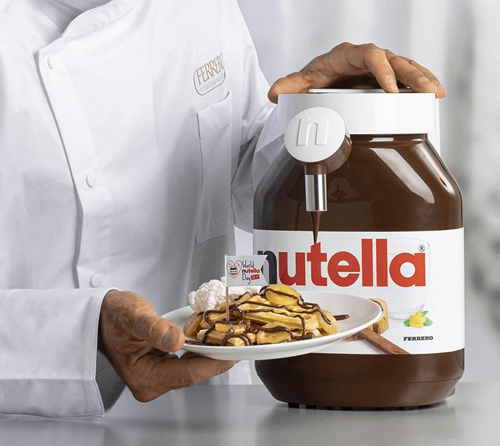 Nutella® heated pump dispenser Ferrero Foodservice