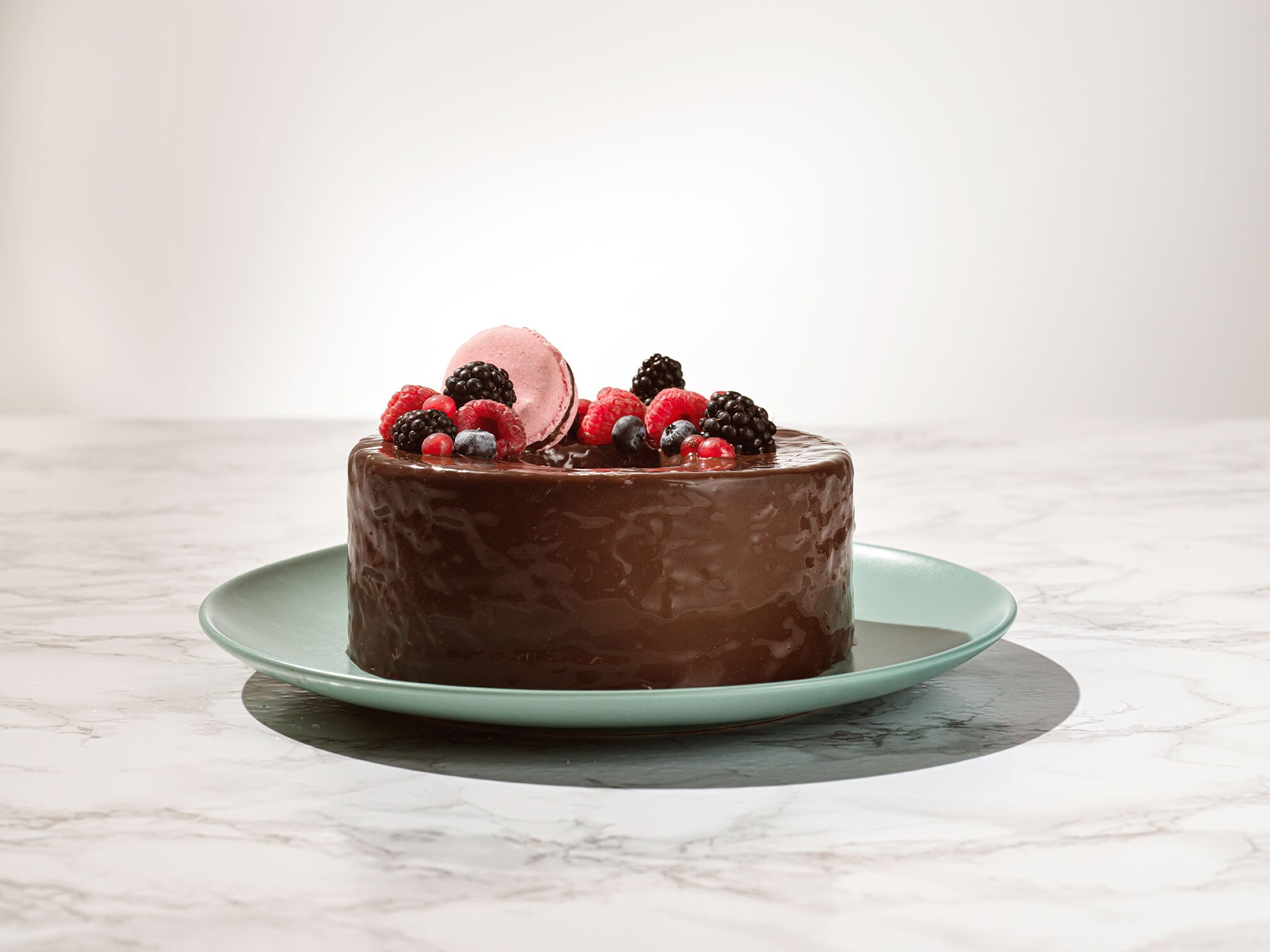 Chiffon cake al cacao con glassa alla Nutella