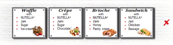 Use of Logo Nutella