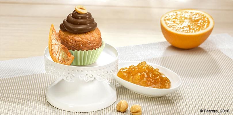 CUPCAKE AGLI AGRUMI CON NUTELLA<sup>®</sup>
