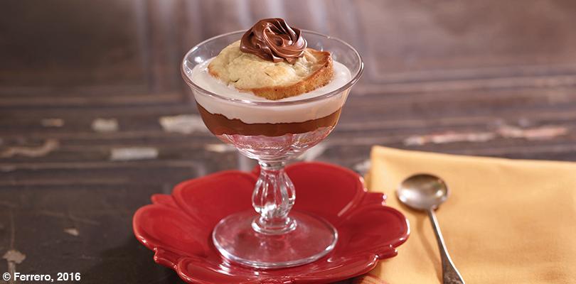 PARFAIT DI MUFFIN ALLE ZUCCHINE CON NUTELLA<sup>®</sup>