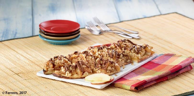 PIADINA CON CRUMBLE ALLA MELA E NUTELLA<sup>®</sup>