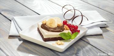 BROWNIE ALLA NOCCIOLA E BANANA CON NUTELLA<sup>®</sup>