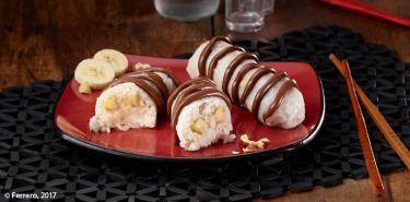 INVOLTINO DI RISO THAILANDESE CON BANANA E NUTELLA<sup>®</sup>