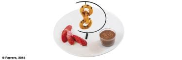 CHURRO INTRECCIATI CON NUTELLA<sup>® </sup> E FRAGOLE