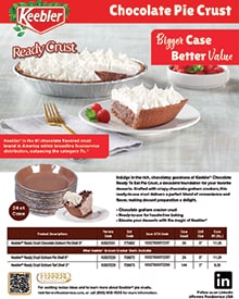 Keebler<sup>®</sup> Graham Cracker Chocolate Pie Crust Sell Sheet