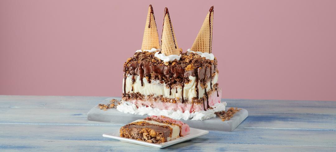 Exploding Fancy Iced Cake Candy Explosion Ice Box Cake with Nutella recipe