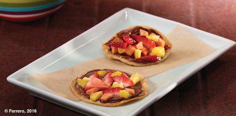 BREAKFAST MINI TACOS WITH NUTELLA<sup>®</sup>