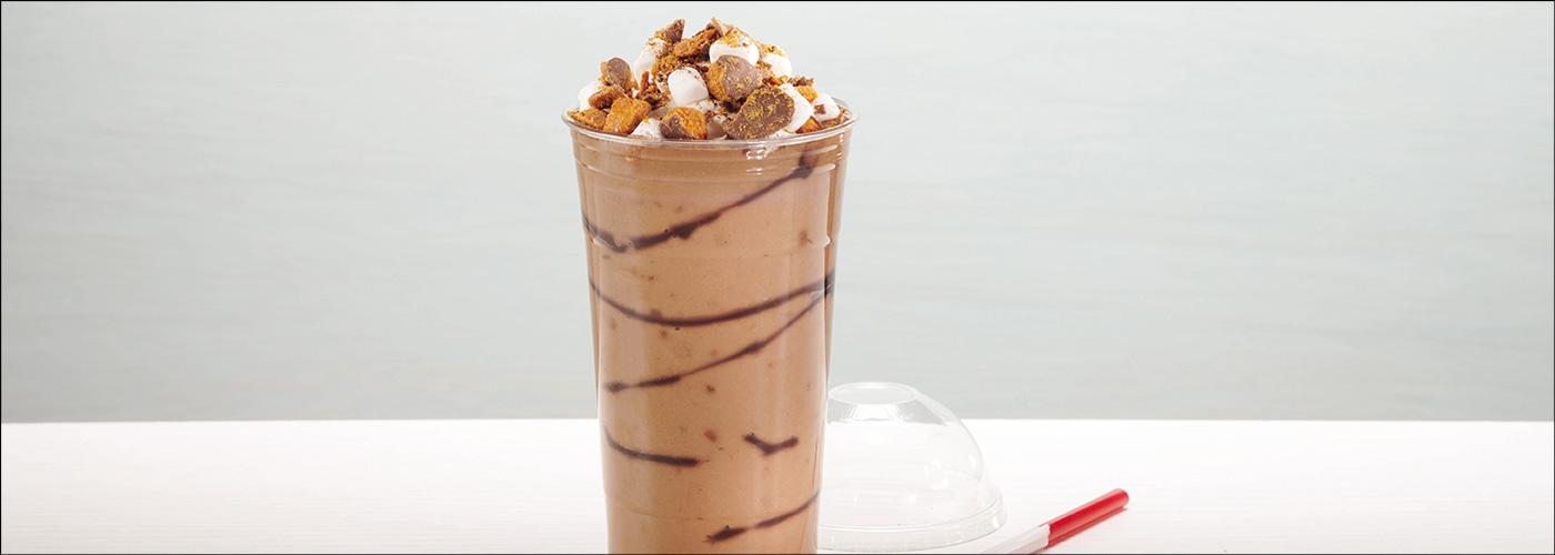 Butterfinger® hot chocolate espresso milkshake