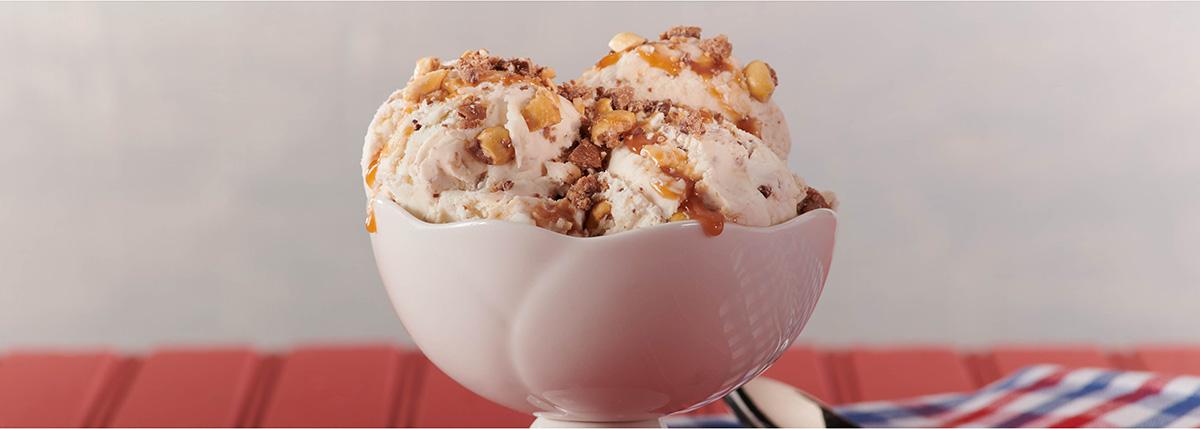 Caramel Swirl Ice Cream with Baby Ruth® Caramel Swirl Ice Cream with Baby Ruth®