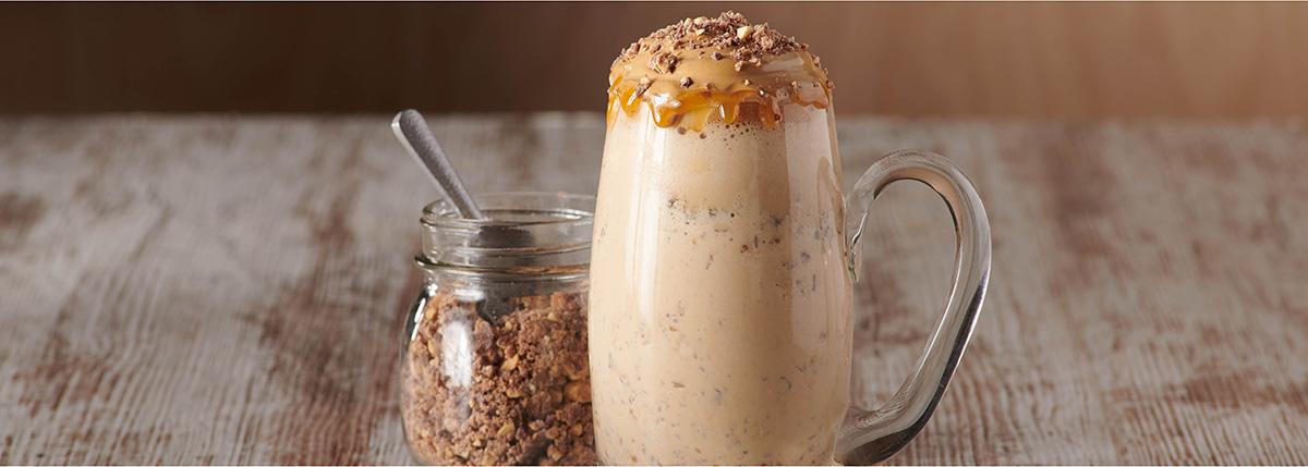 Dalgona Frappe Float with Baby Ruth®