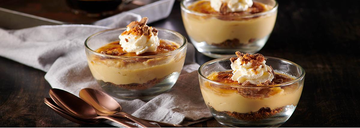 Frozen Crème Brulee with Butterfinger®