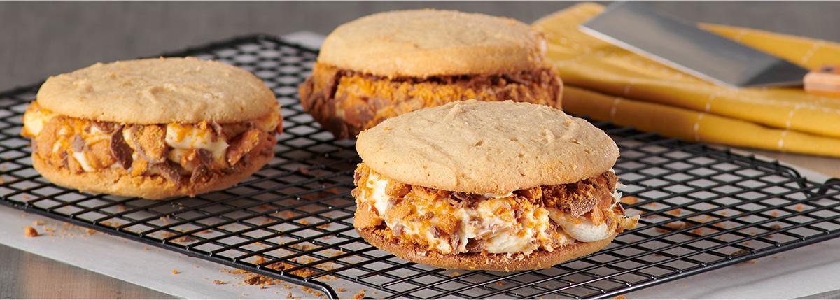Peanut Butter Whoopie Pie with Cheesecake Filling and Butterfinger®