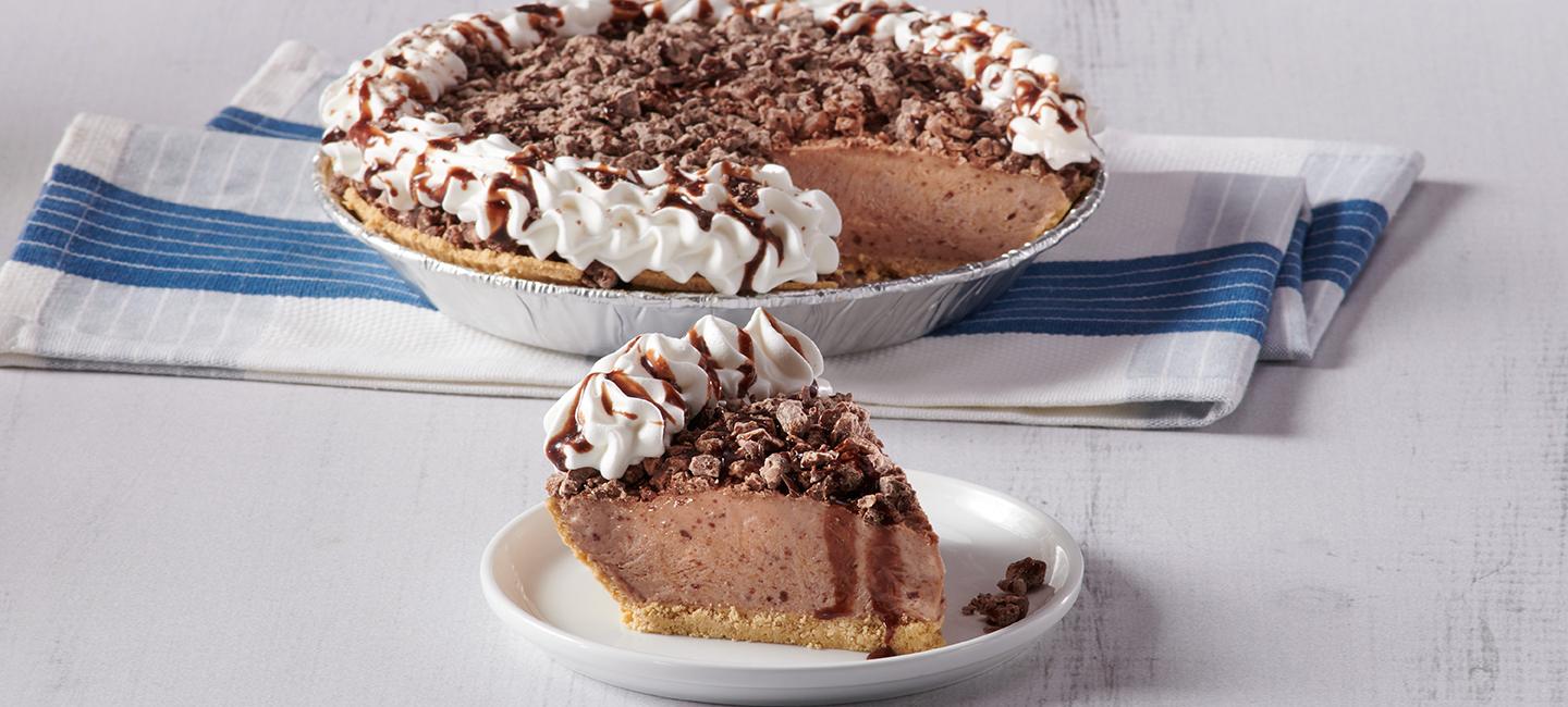 Chocolate Chiffon Pie made with Crunch®