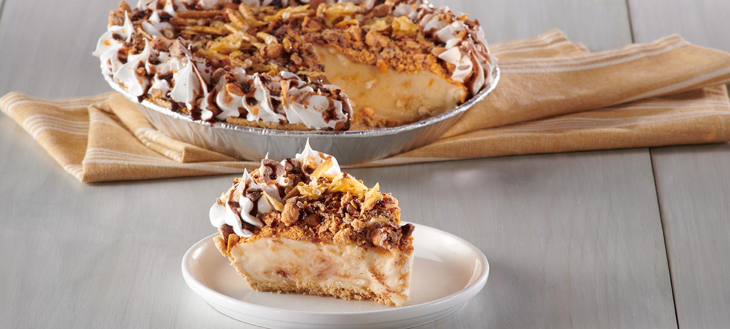 Pretzel and Potato Chip Pie made with Butterfinger®