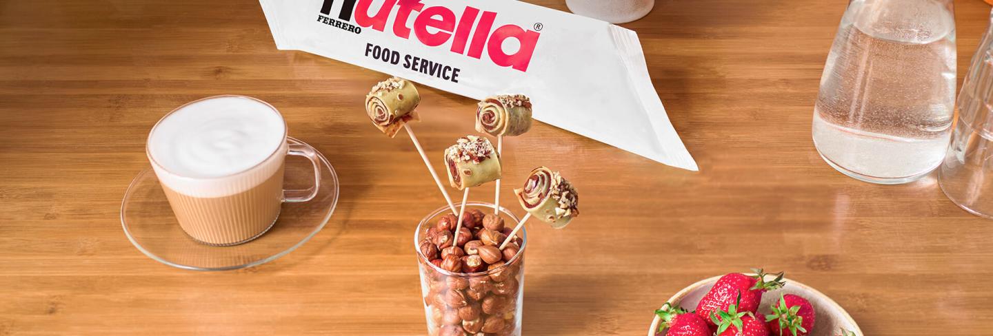 Rolled Crepes with Nutella