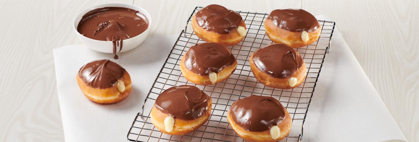 Boston Cream Donut Topped with Nutella® Boston Cream Donut Topped with Nutella®