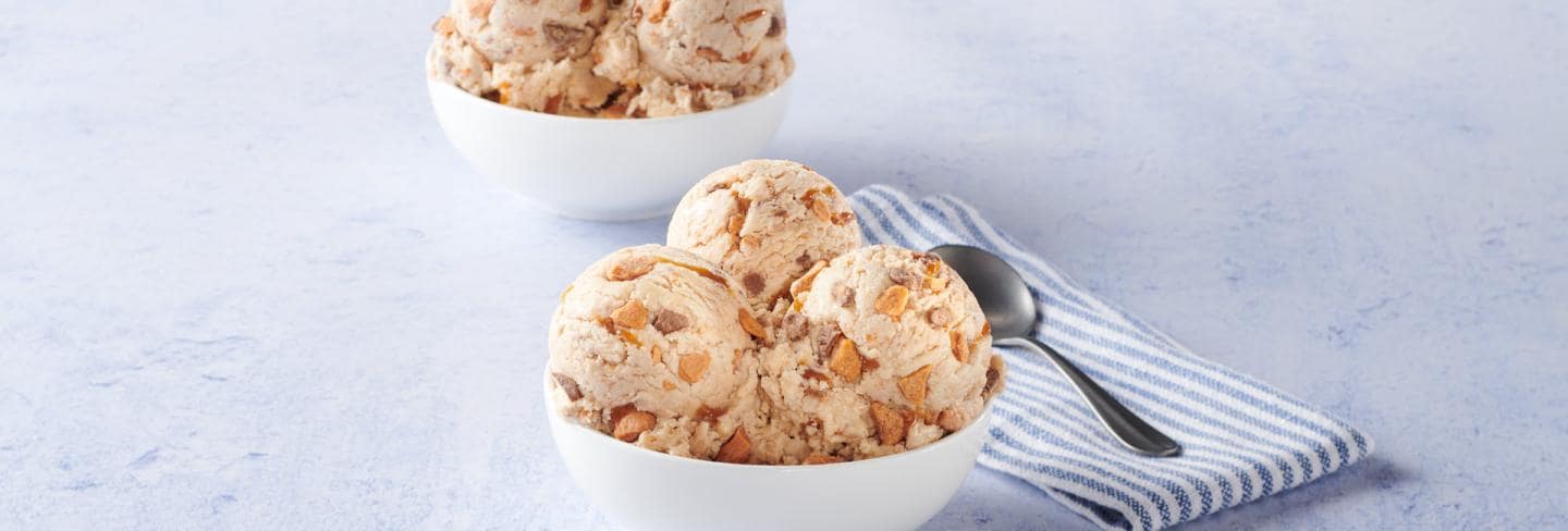Butterfinger Ice Cream Scoops