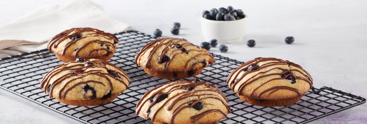 Blueberry Muffin Top Topped with Nutella® Blueberry Muffin Top Topped with Nutella®