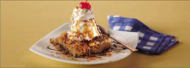 Butterfinger® Brookie cookie Ice Cream sundae